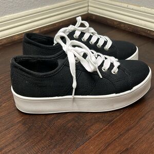 B&W Platform Sneakers